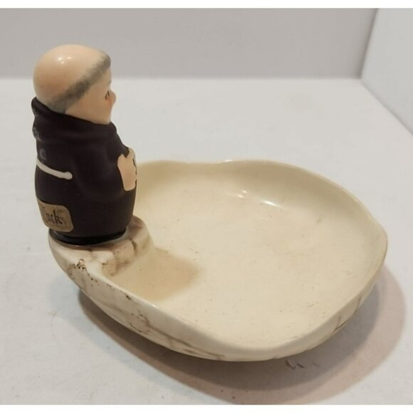 Vintage Goebel Friar Tuck Salt  And Pepper Shakers and 1956 Trinket Dish - Picture 6 of 16